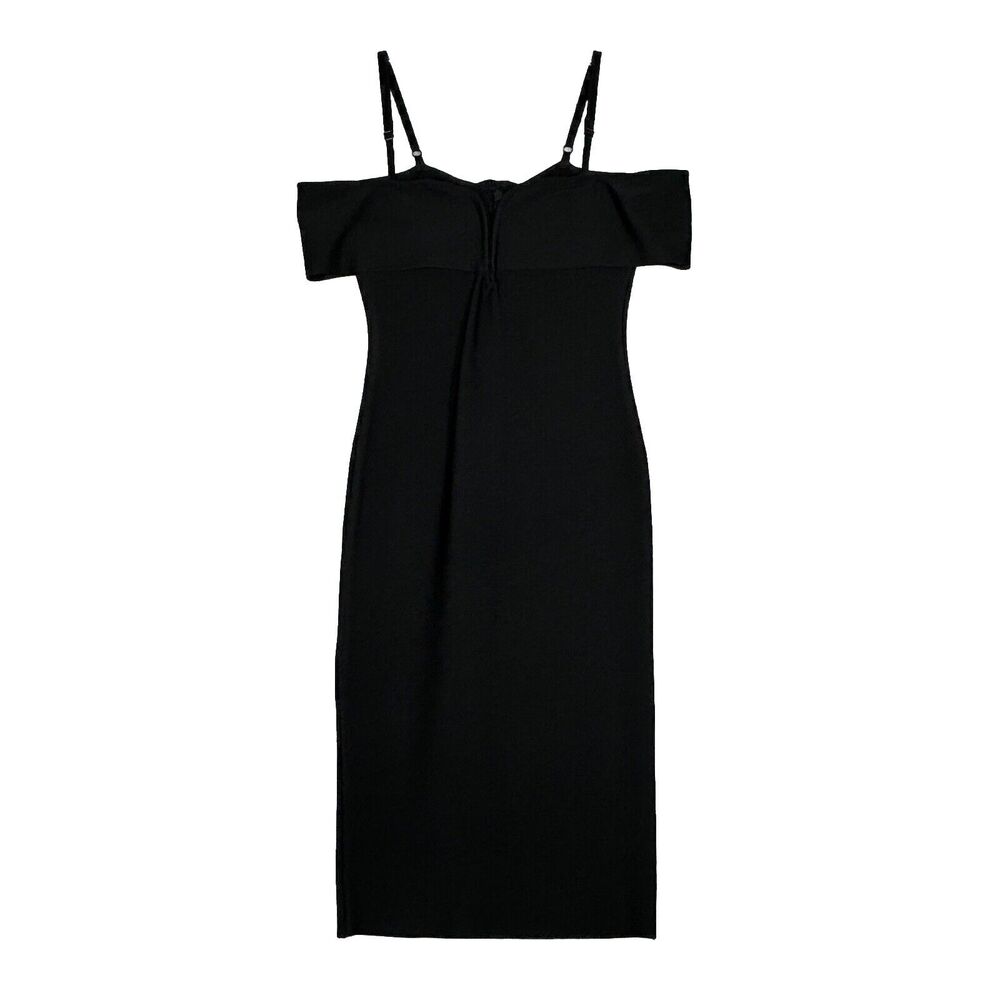 Dalia MacPhee Dress Womens Small Black Neutral Feminine Wiggle Dress Rockabilly